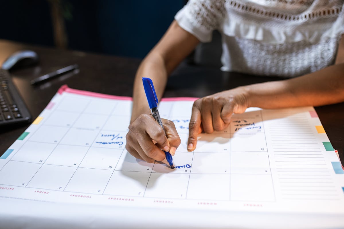 Kalender Abstinenz Planung